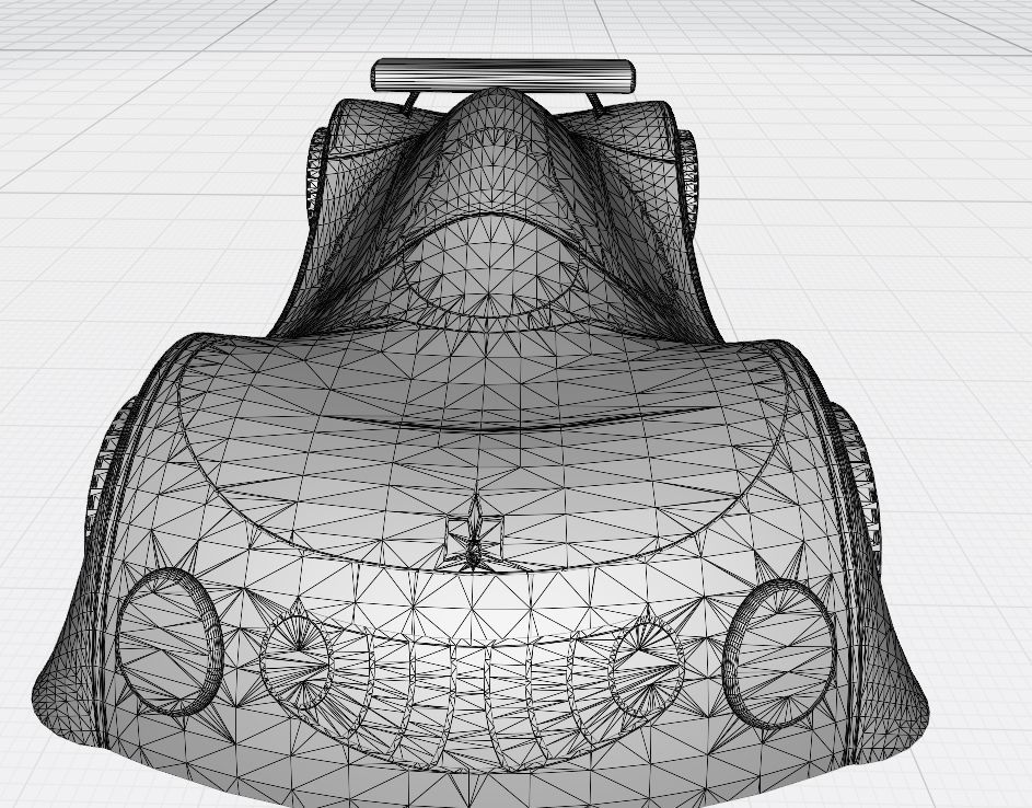 Plastic car for children Layza 3D print model_11