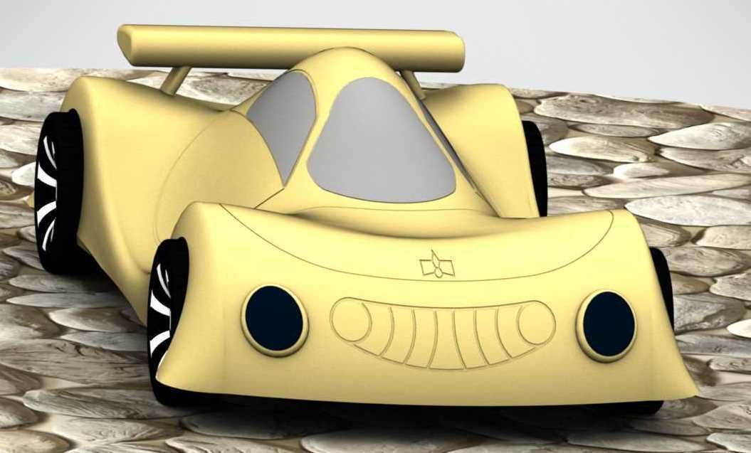 Plastic car for children Layza 3D print model_16