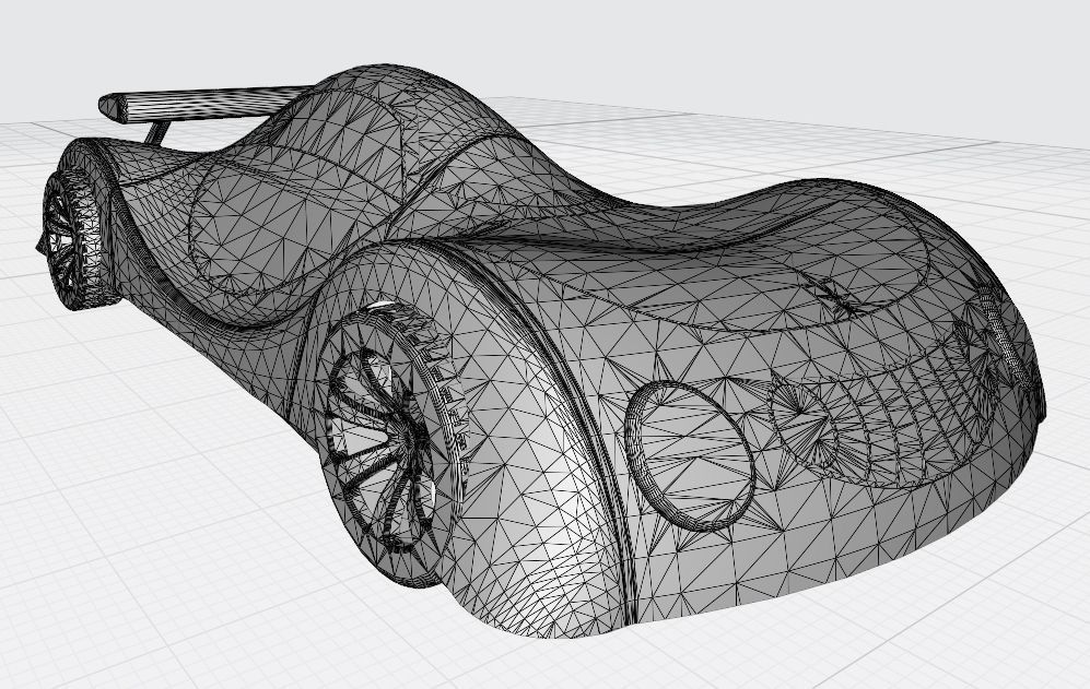 Plastic car for children Layza 3D print model_10