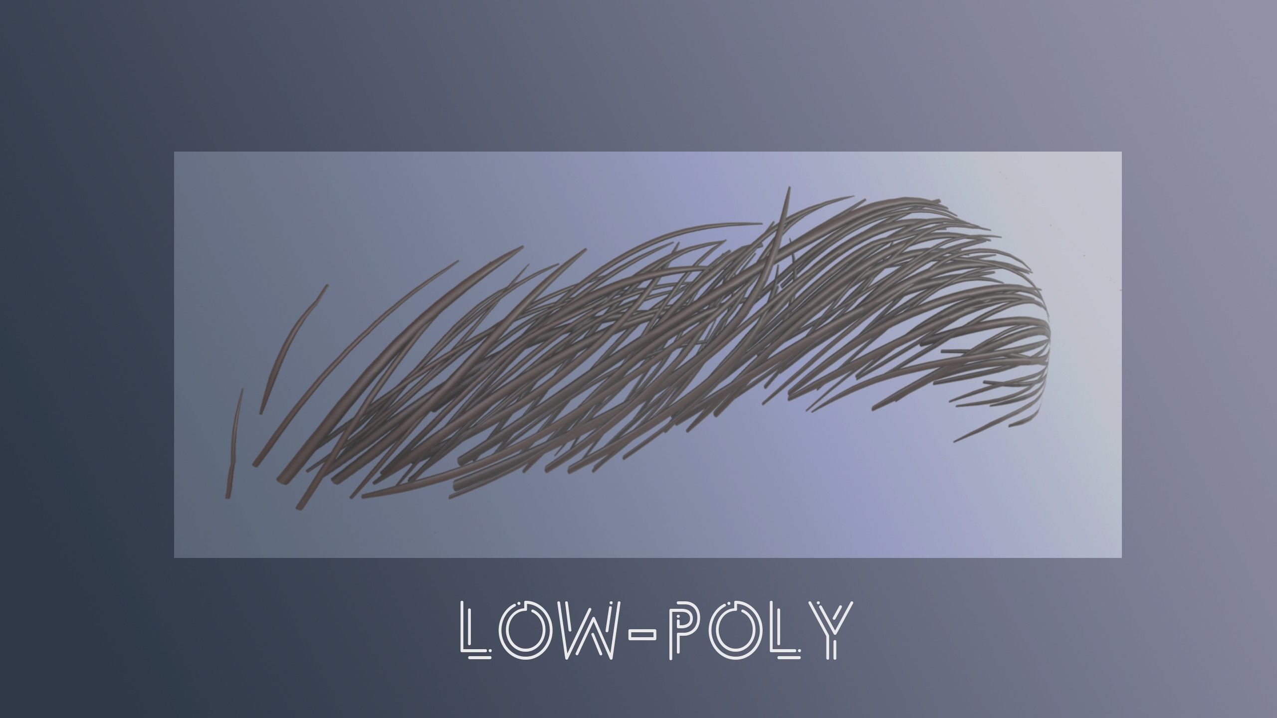 Eyebrow Pack 02 Low-poly 3D model_5