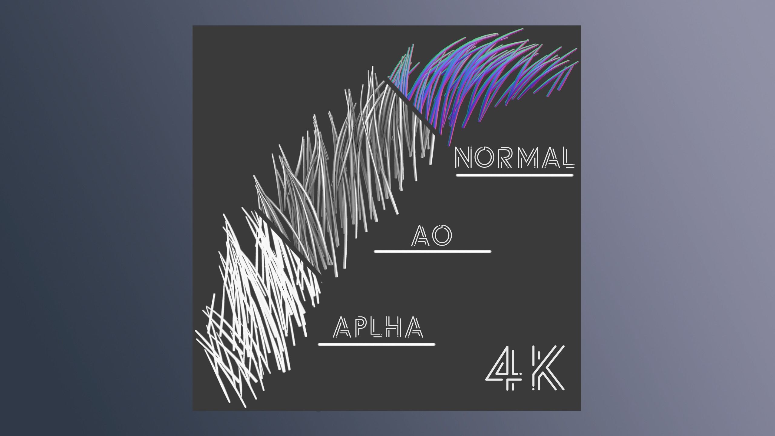 Eyebrow Pack 02 Low-poly 3D model_8