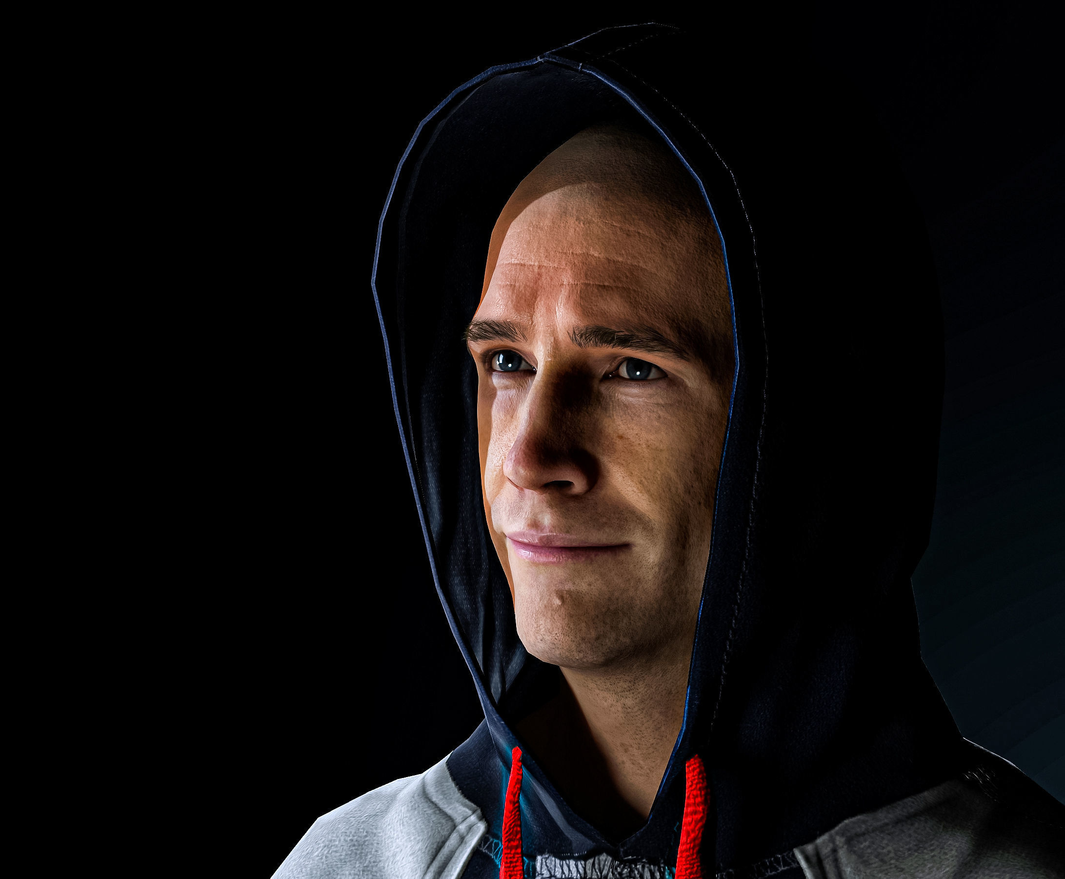 3D model High Quality Realistic Man HipHop Rapper VR / AR / low-poly ...