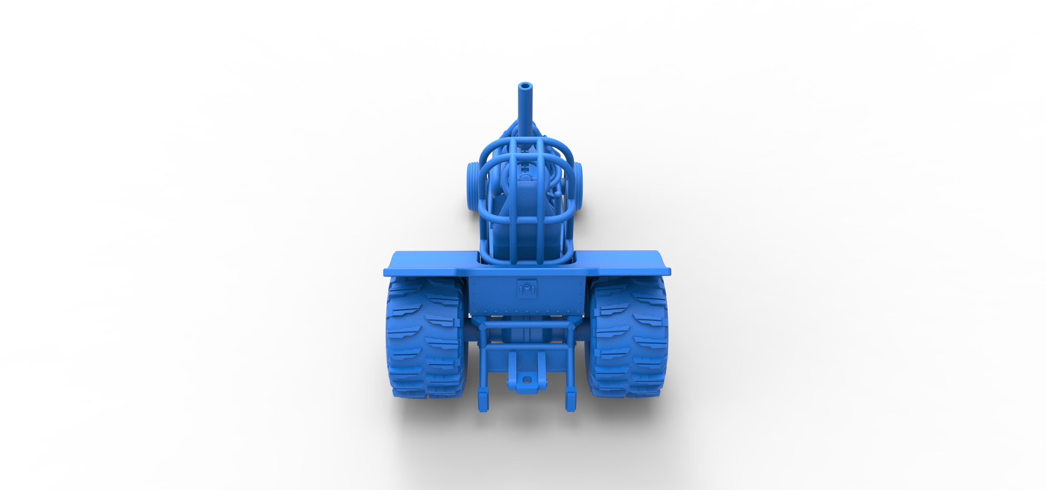 Mini Rod pulling tractor 8 Scale 1 to 25 3D print model_25