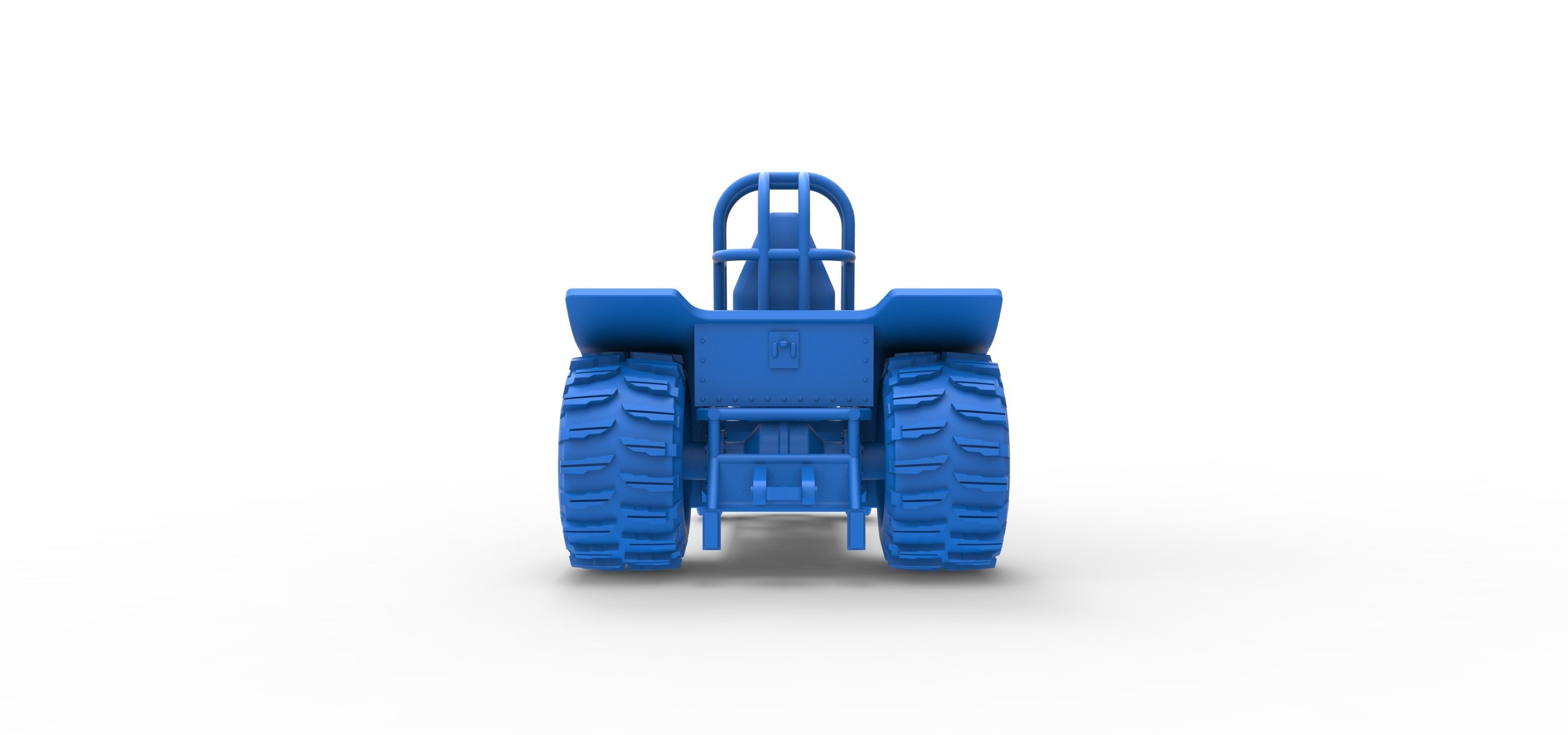 Mini Rod pulling tractor 8 Scale 1 to 25 3D print model_26