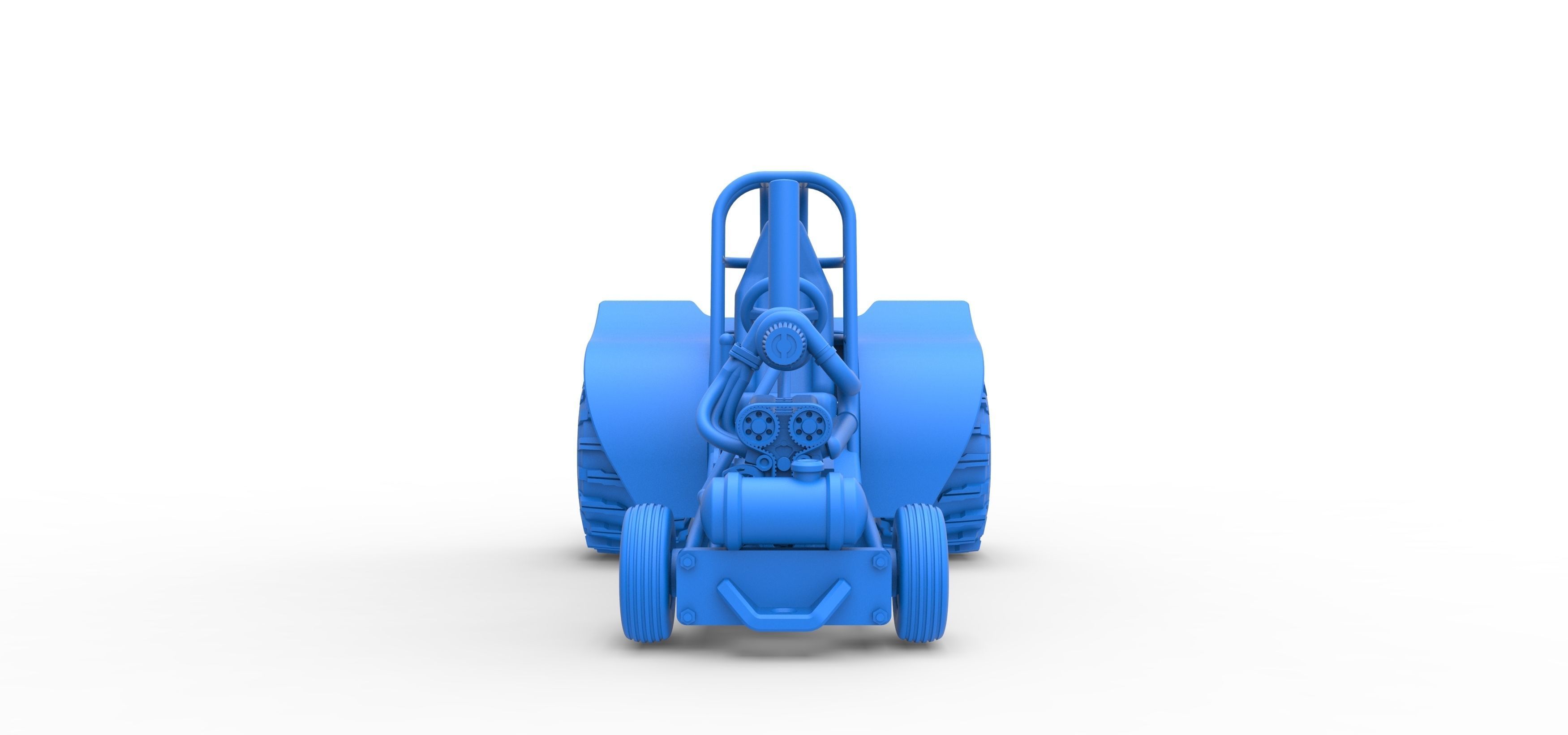 Mini Rod pulling tractor 8 Scale 1 to 25 3D print model_19