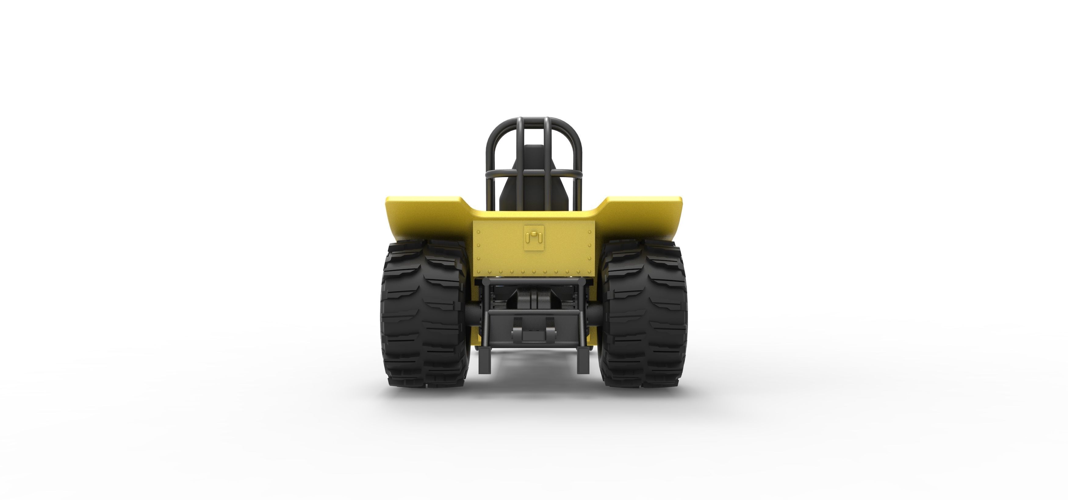 Mini Rod pulling tractor 8 Scale 1 to 25 3D print model_13