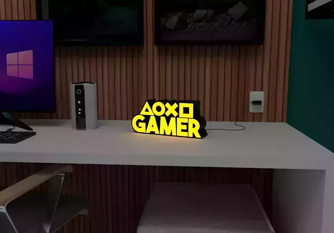 GAMER LAMP 3D print model
