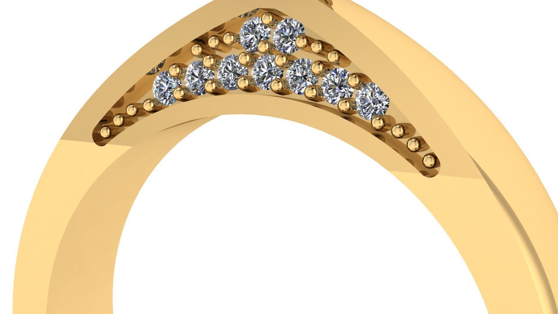  003 solitaire ring 3D print model_3