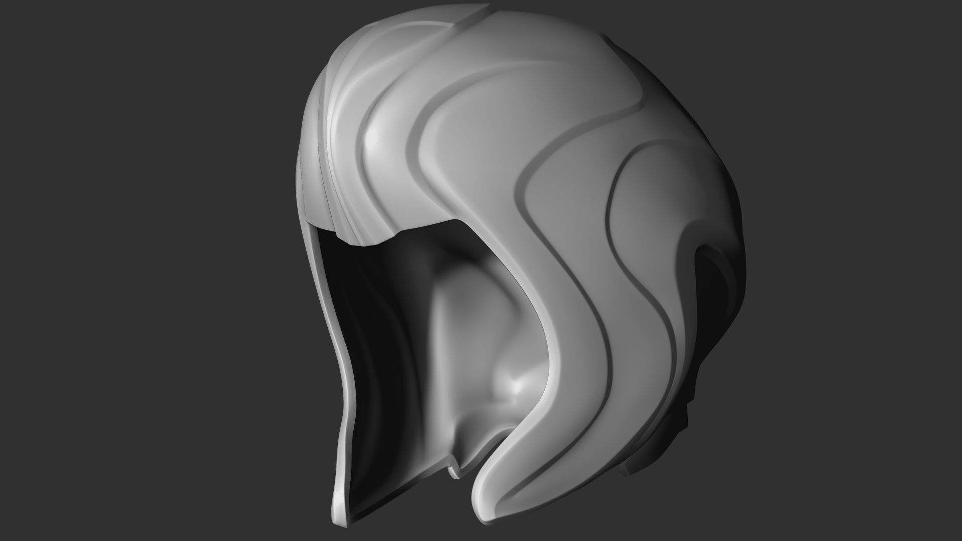Fantasy Medieval Helmets 3D model_10
