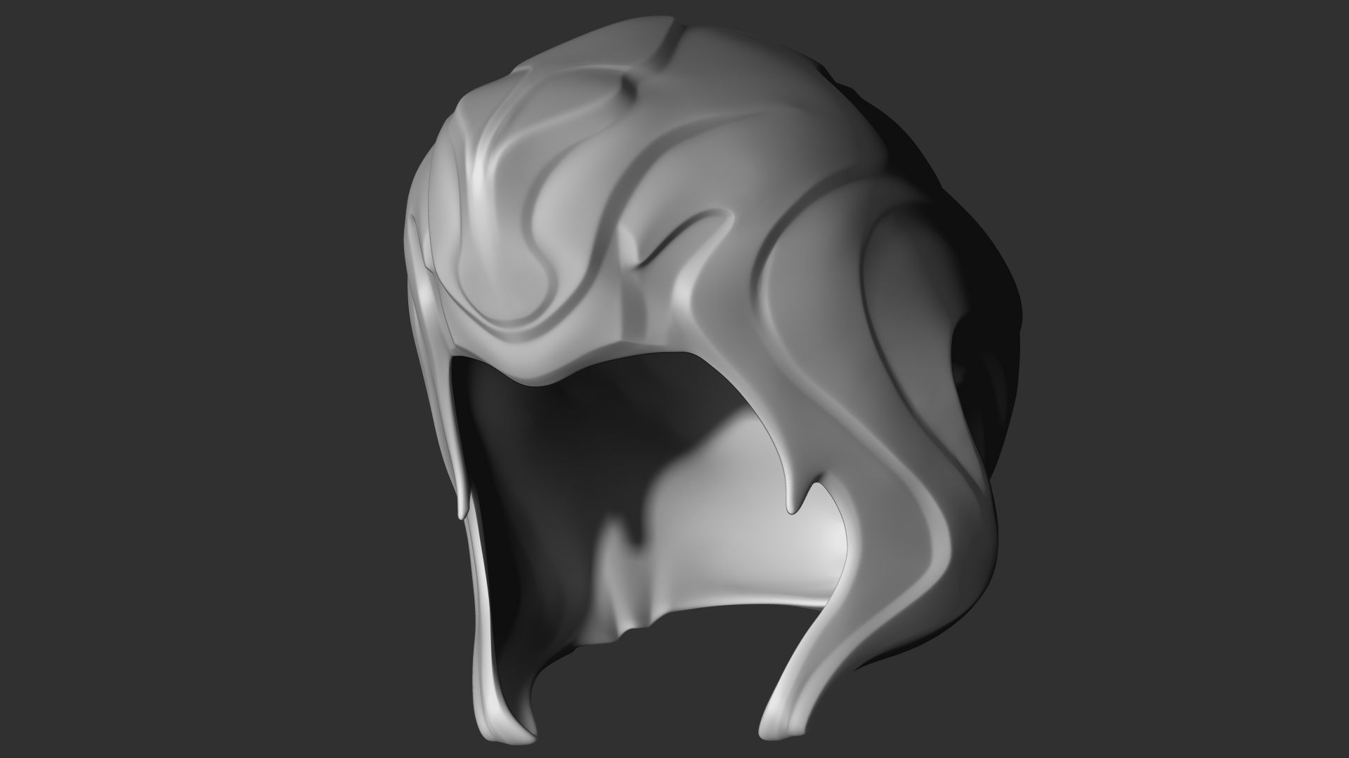 Fantasy Medieval Helmets 3D model_2