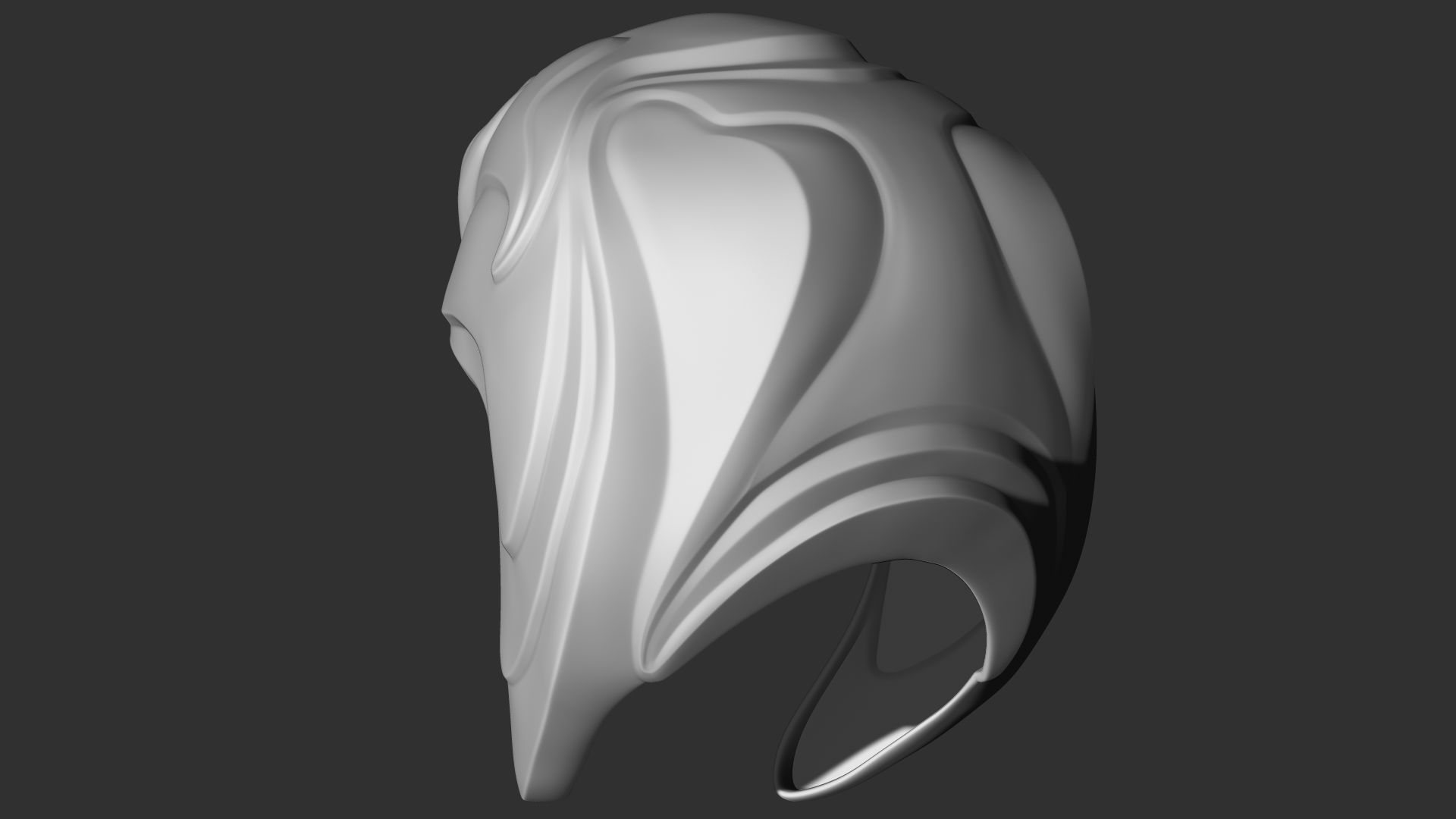 Fantasy Medieval Helmets 3D model_8