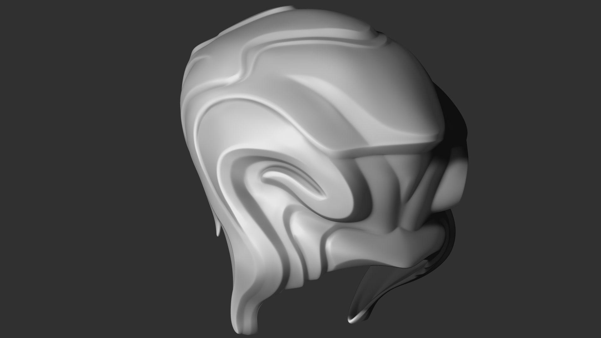 Fantasy Medieval Helmets 3D model_4