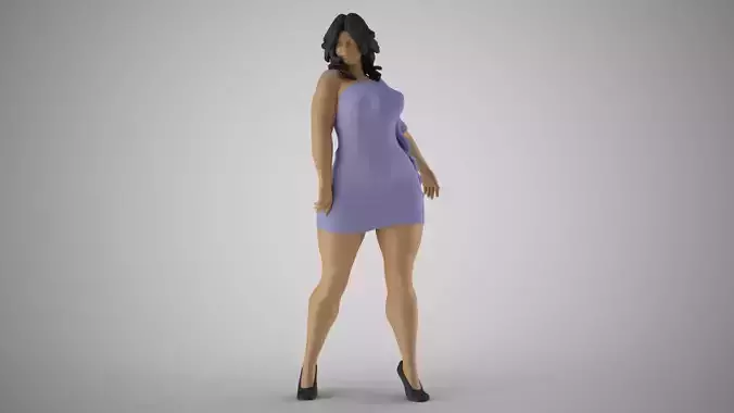 Roughneck Woman 3D print model