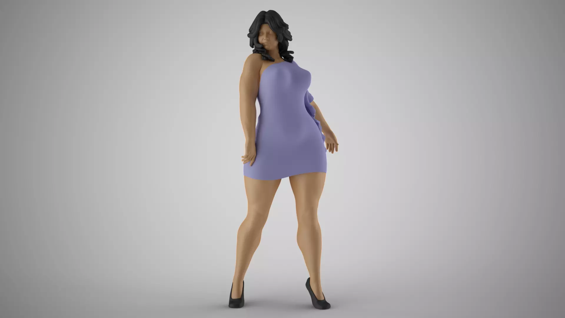 Roughneck Woman 3D print model_0