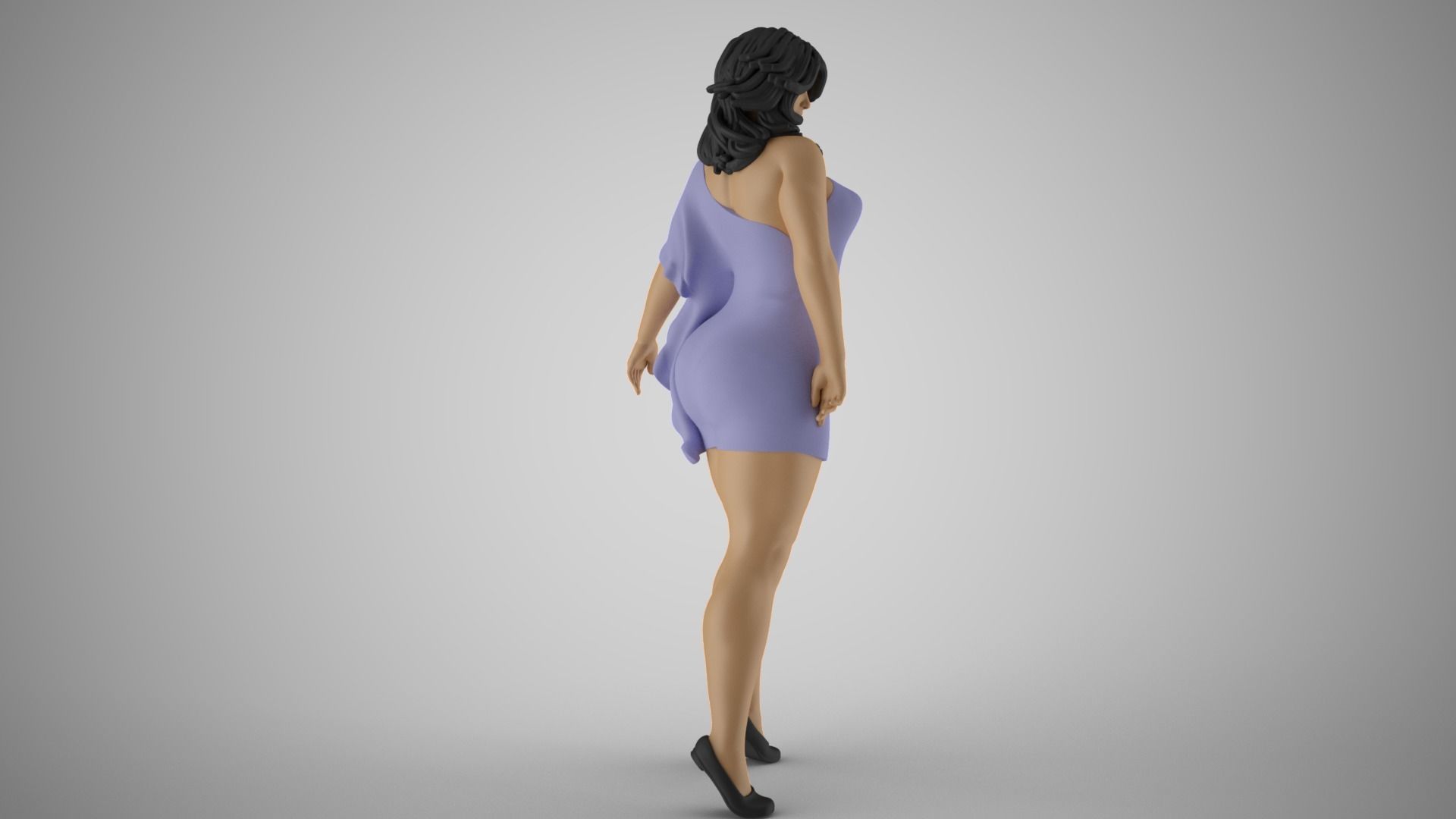 Roughneck Woman 3D print model_5