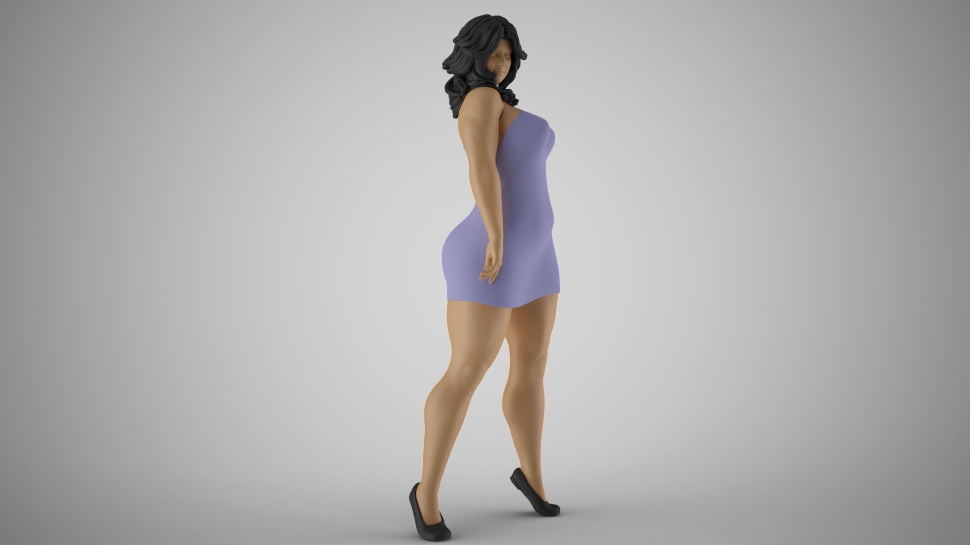 Roughneck Woman 3D print model_4