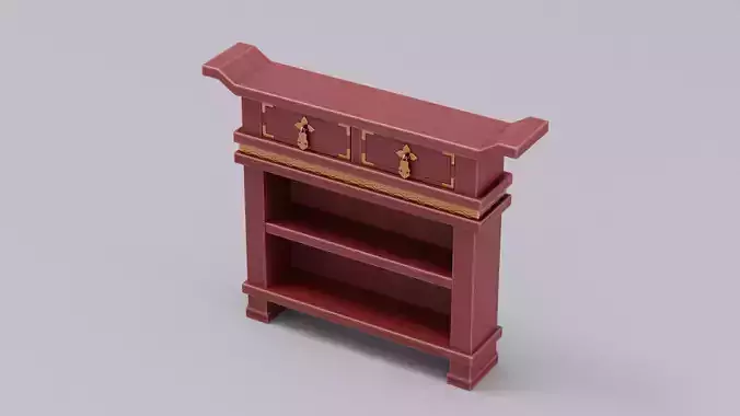 Chinese Trade Furniture Kit - 08 Console Low-poly 3D model