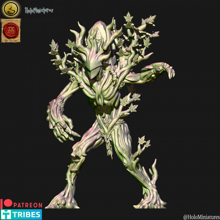 wood elf treekin 3D print model_7
