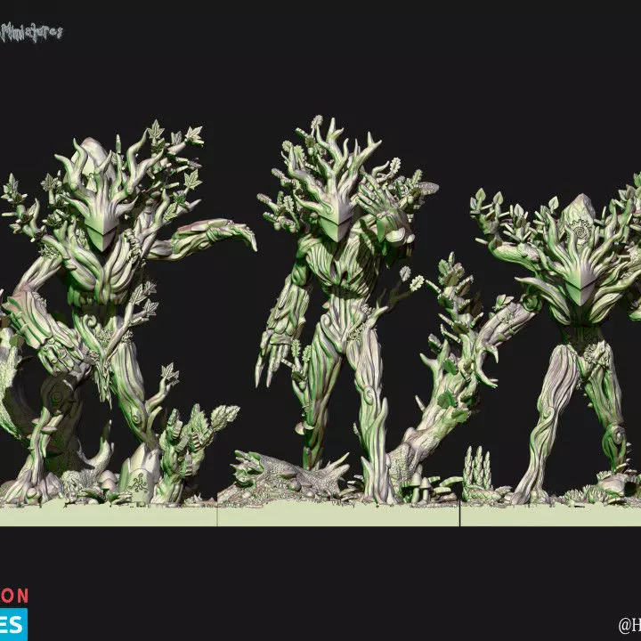 wood elf treekin 3D print model_0