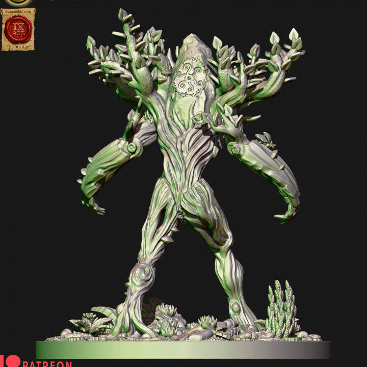 wood elf treekin 3D print model_2