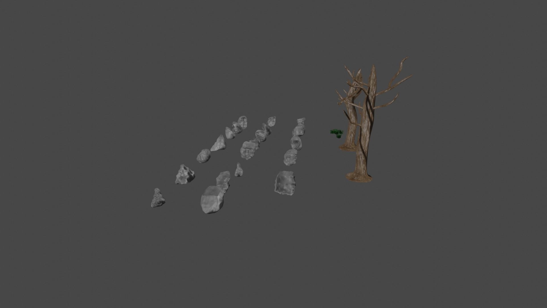 Small Nature Model Pack Low-poly 3D model_3