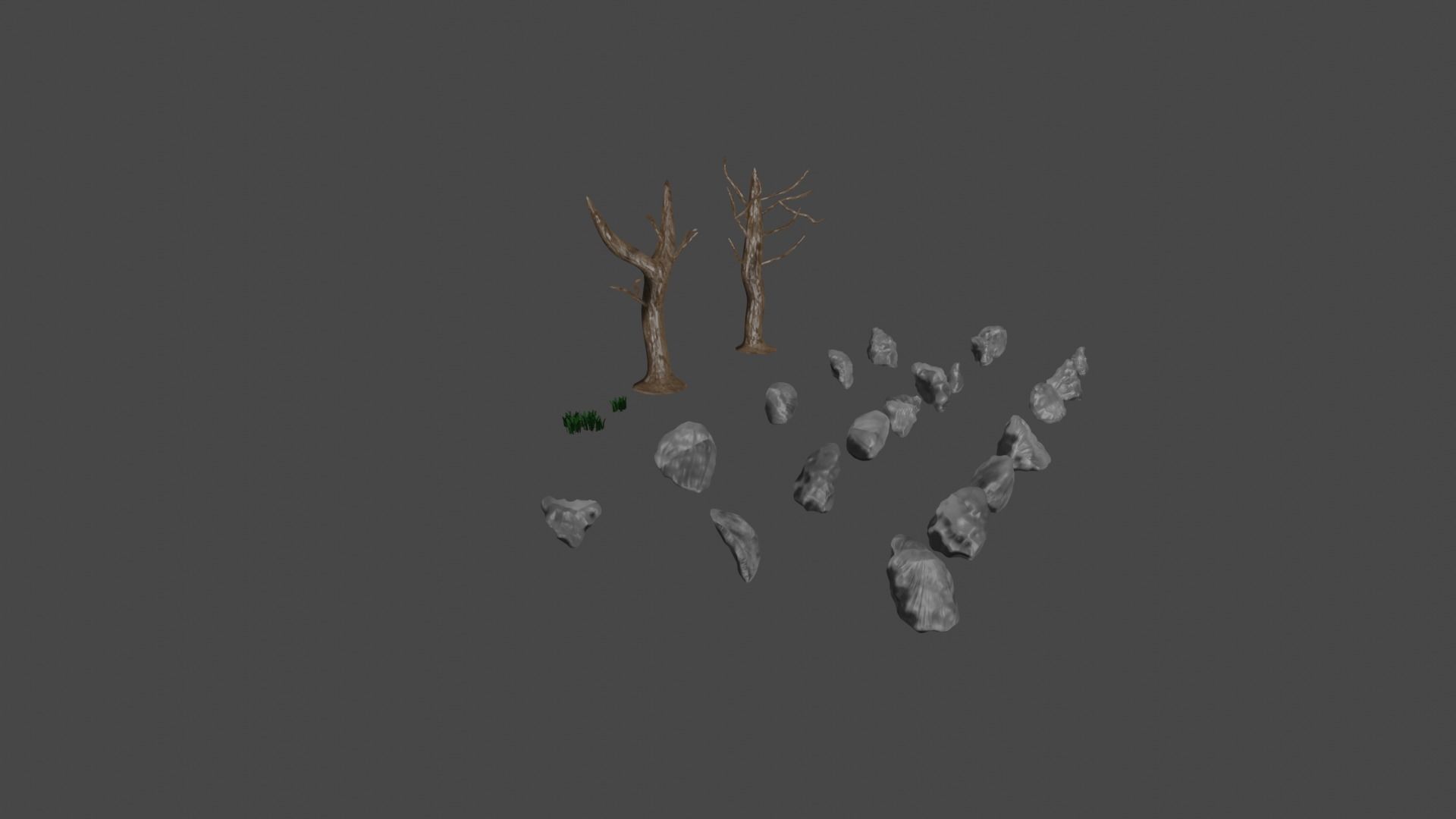 Small Nature Model Pack Low-poly 3D model_4