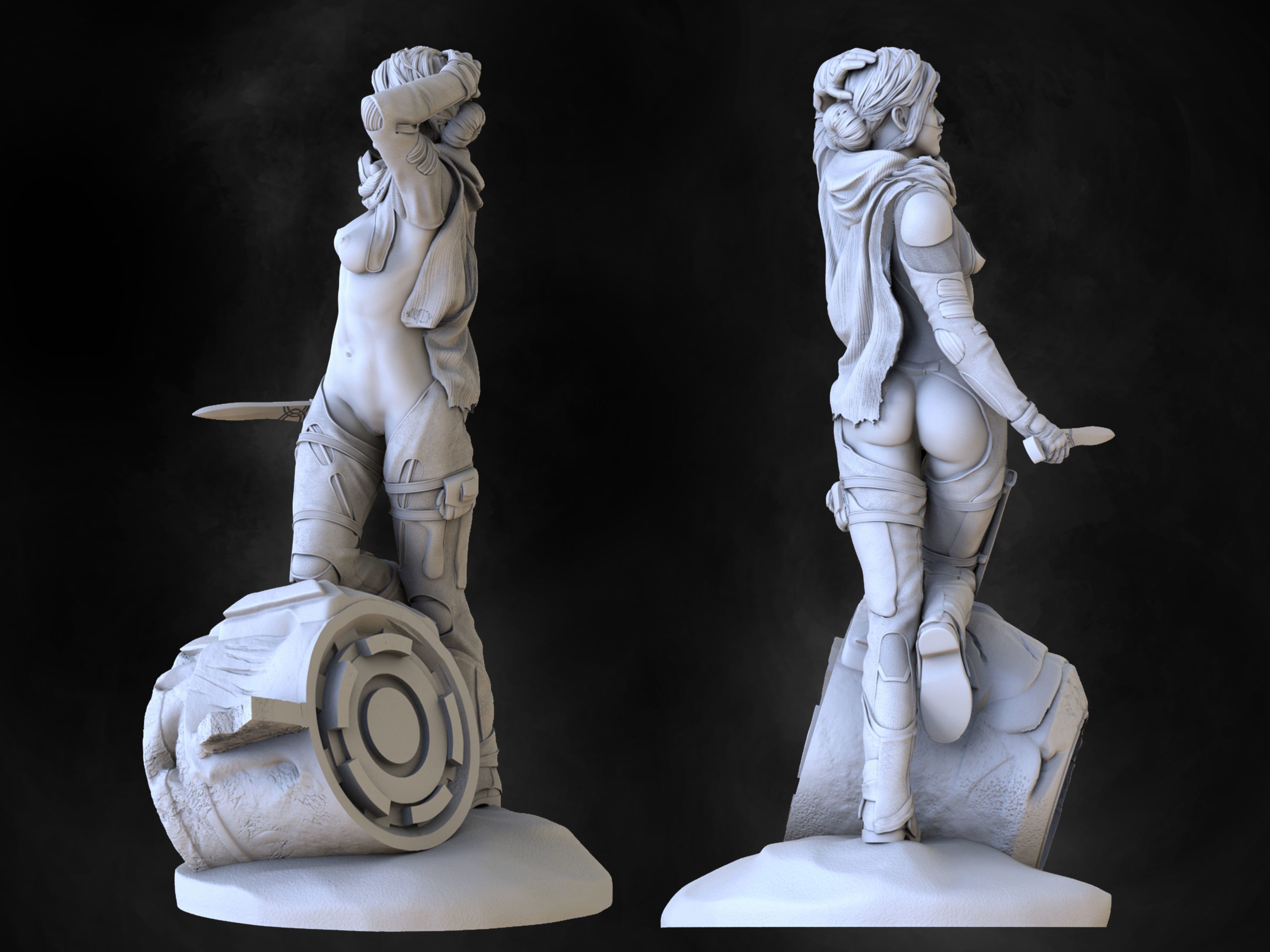 Chani Dune 3D print model_3