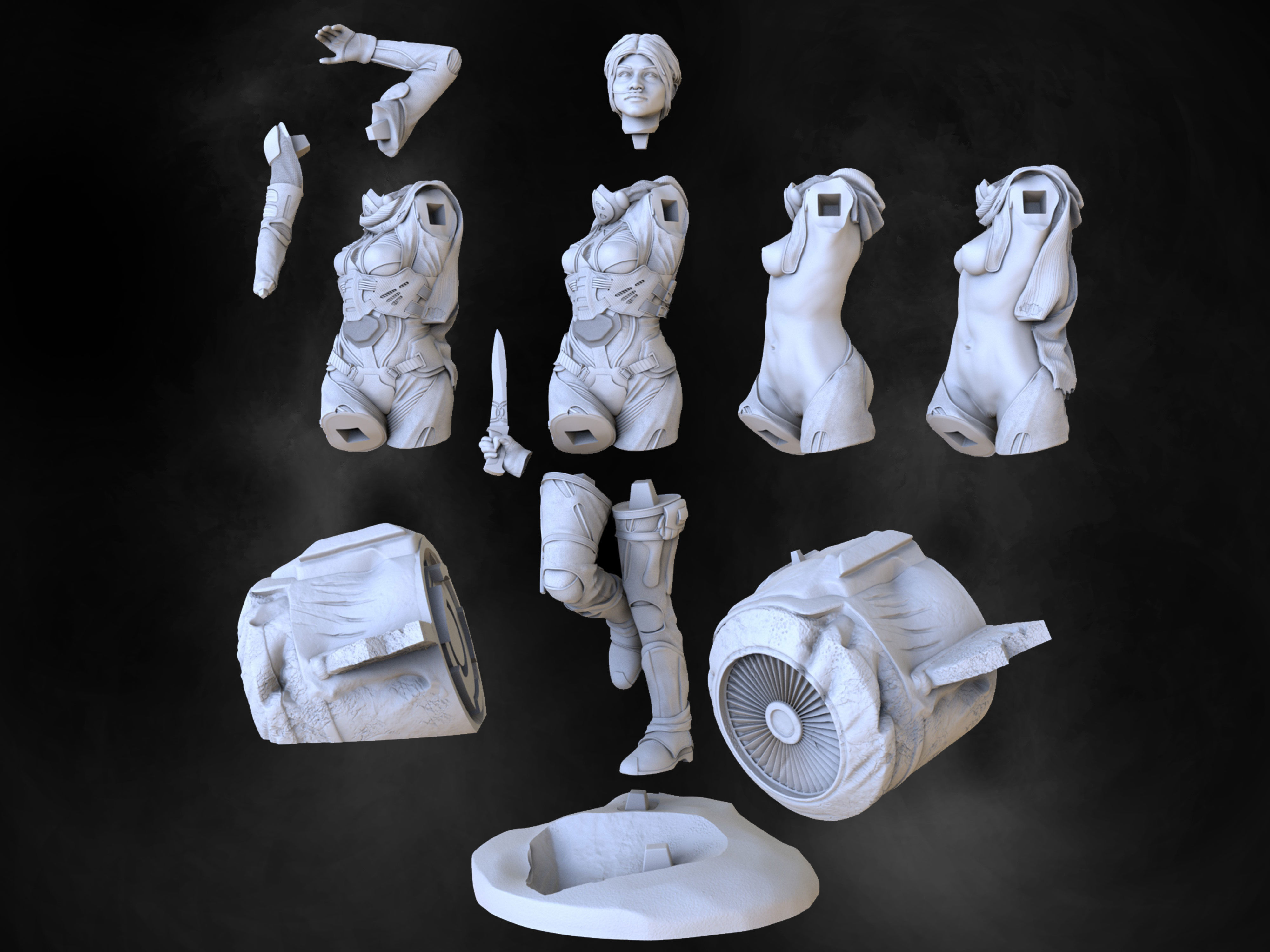 Chani Dune 3D print model_12