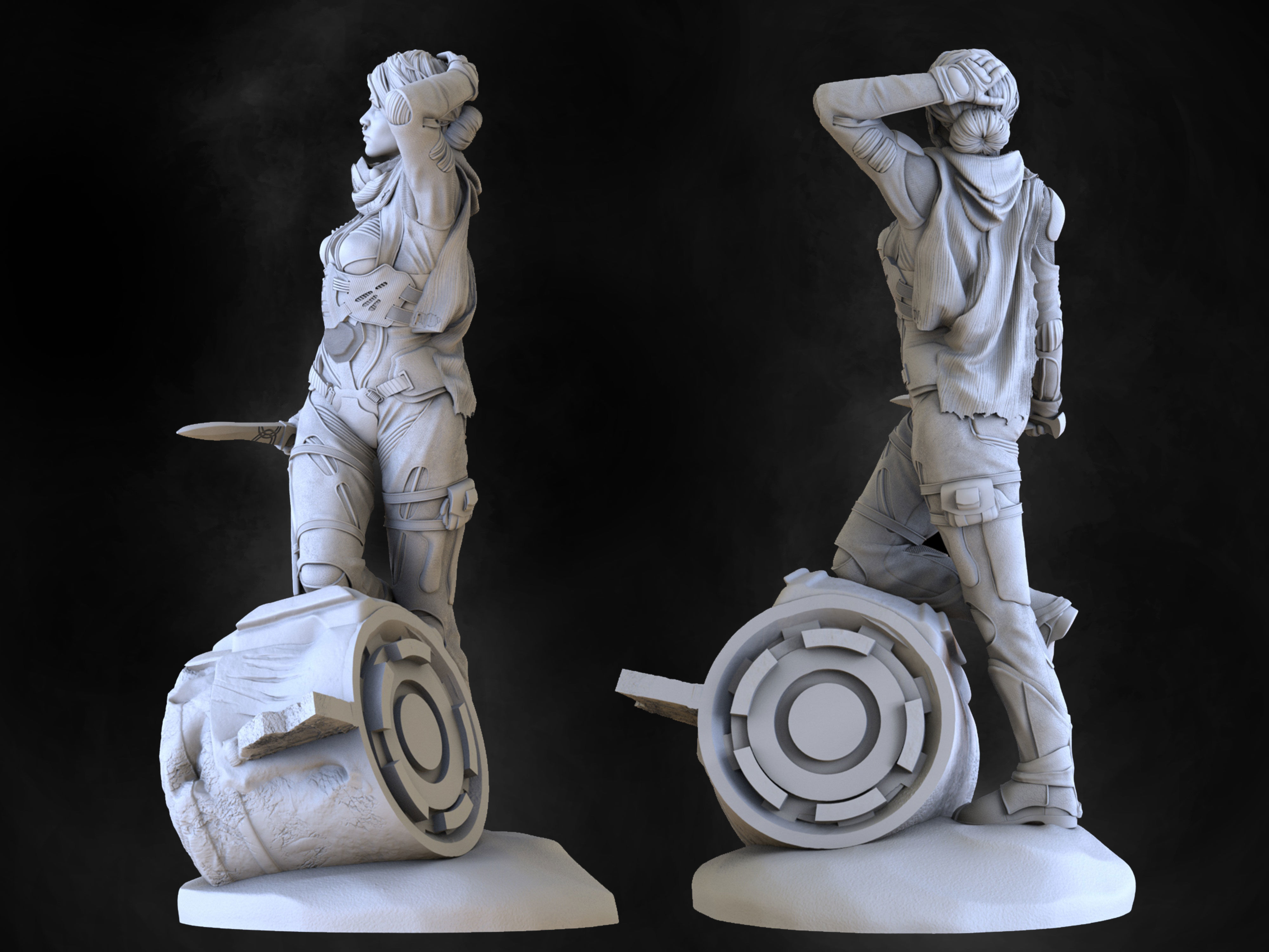 Chani Dune 3D print model_6