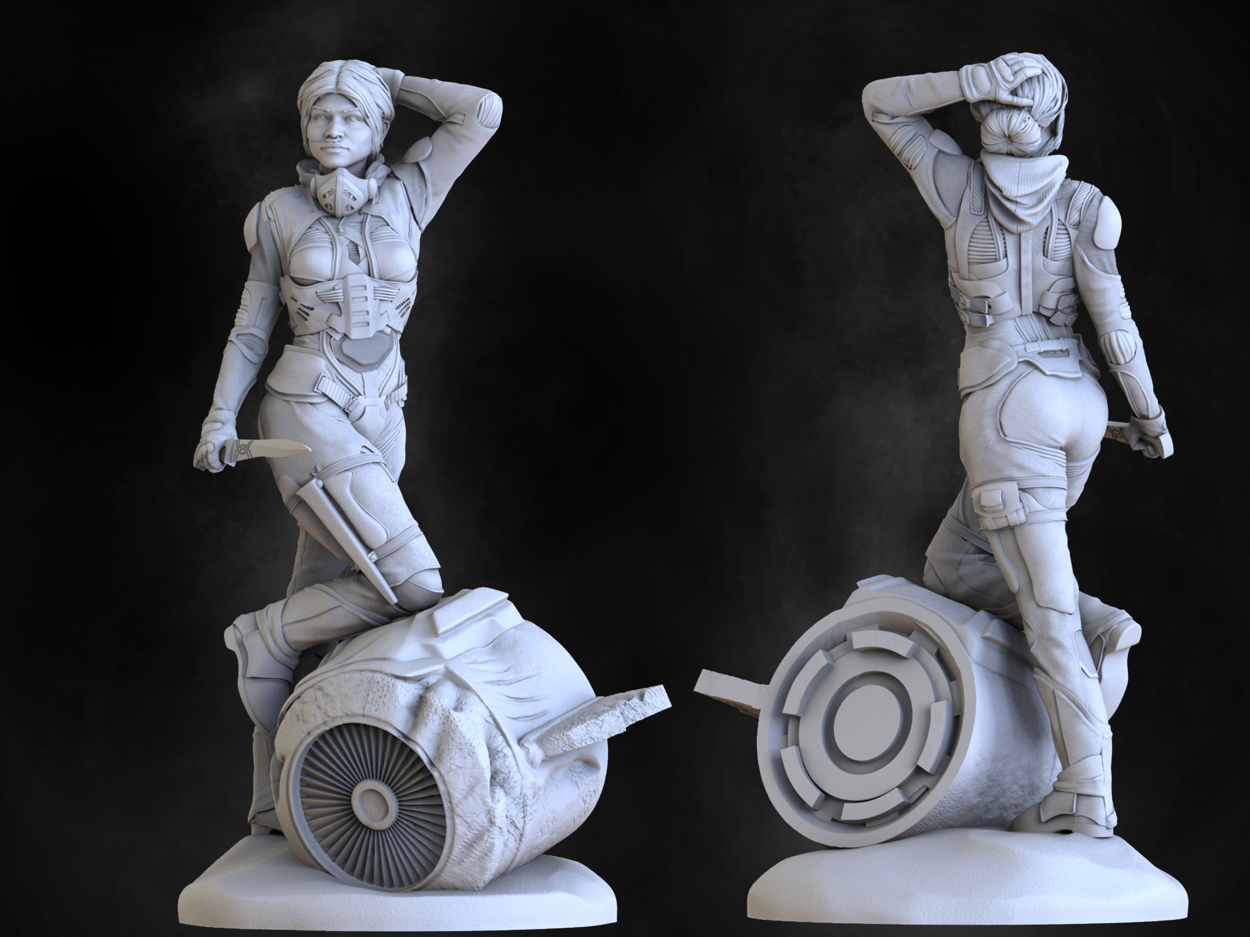 Chani Dune 3D print model_2