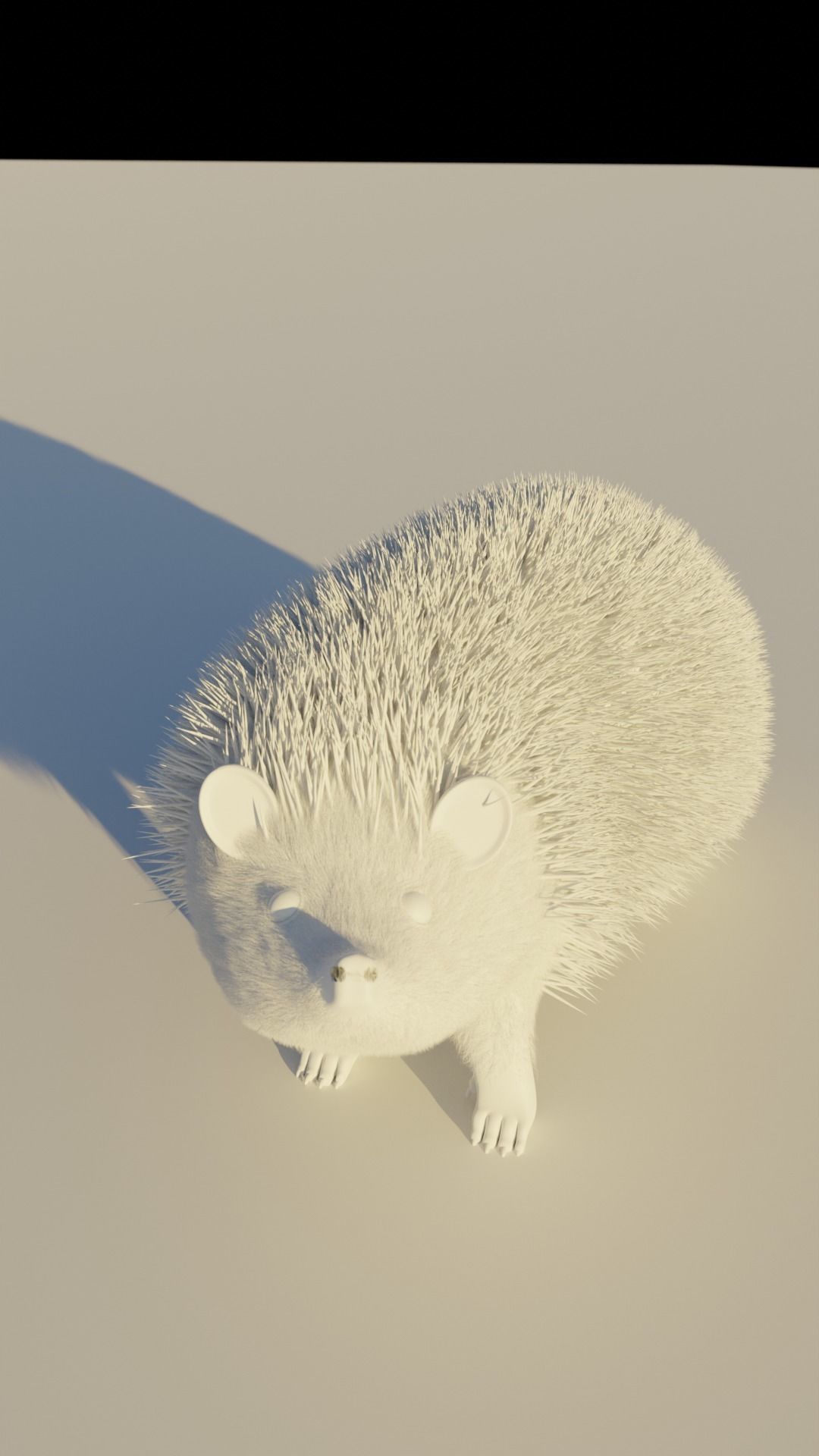 A cute spiny Hedgehog 3D model_8