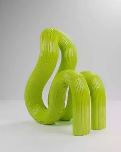 Modern curved chair - interior