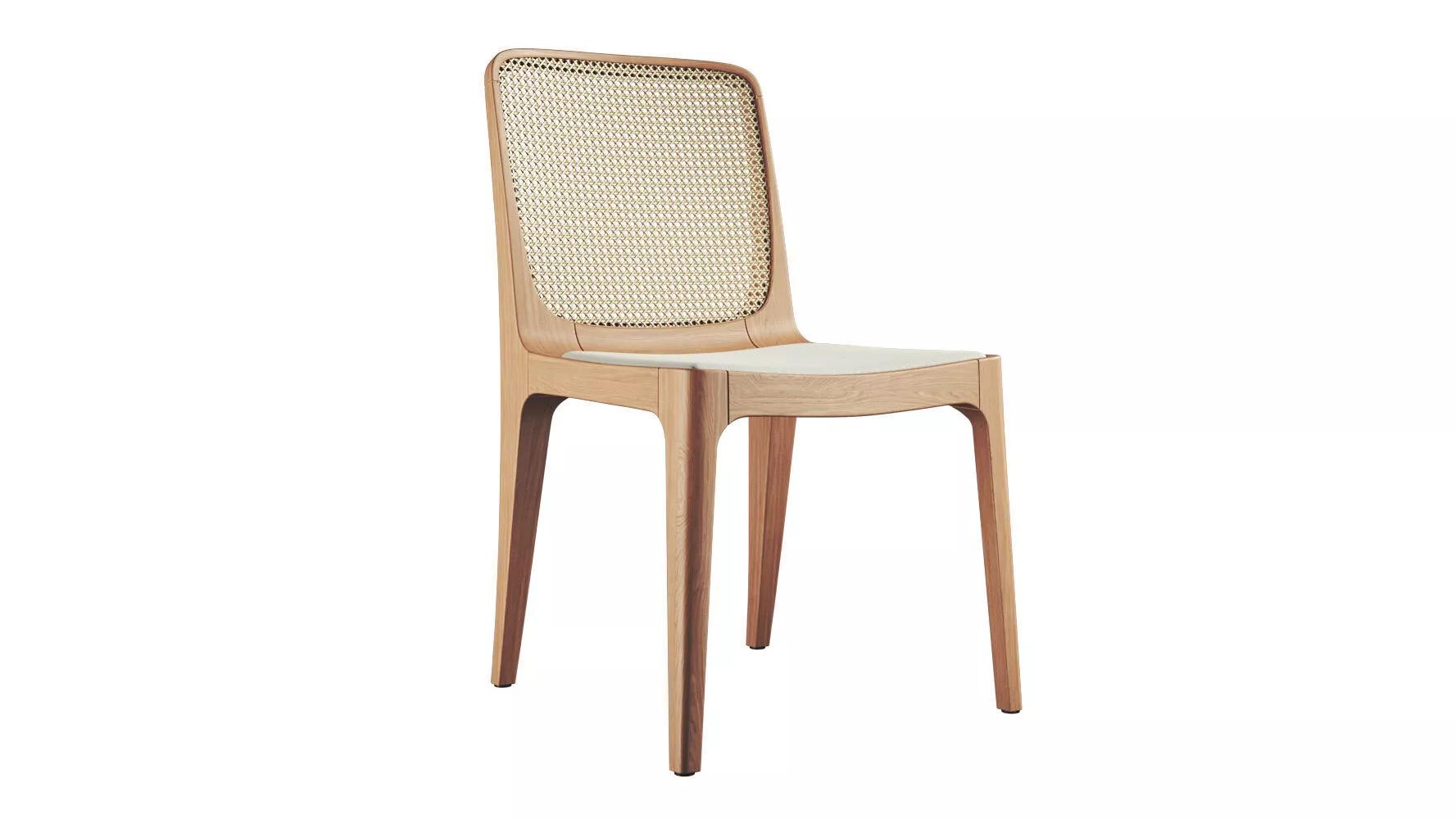 Bossa Palha Dining Wicker Chair 3D model