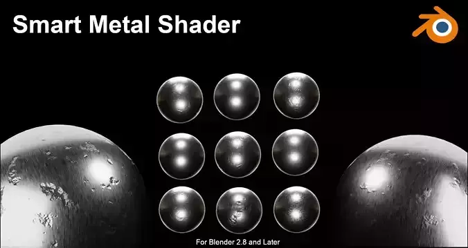 Smart Metal Shader Free 3D model
