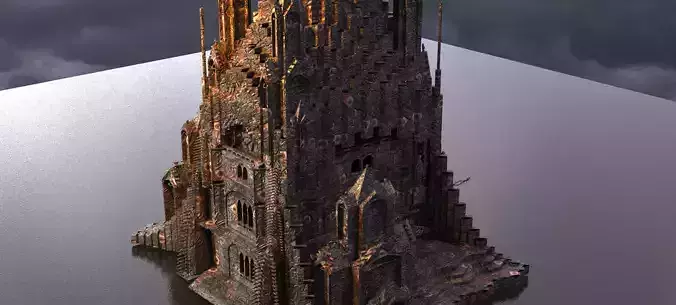 Wizards observation Dark Tower 3D model