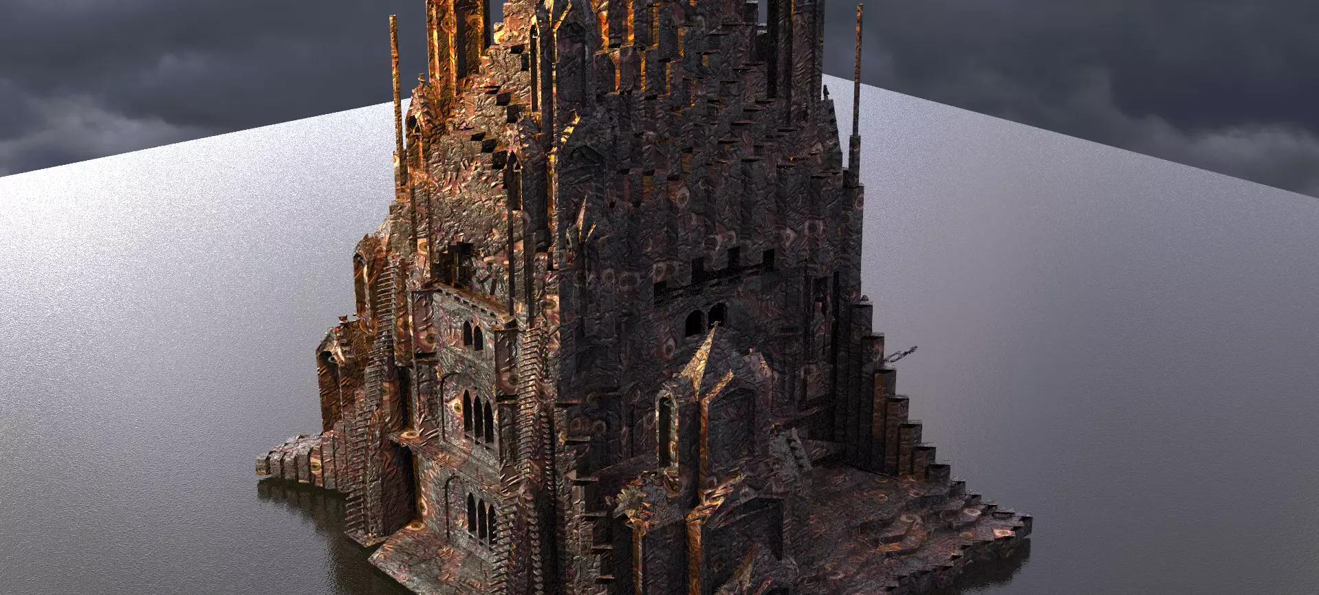 Wizards observation Dark Tower 3D model_0