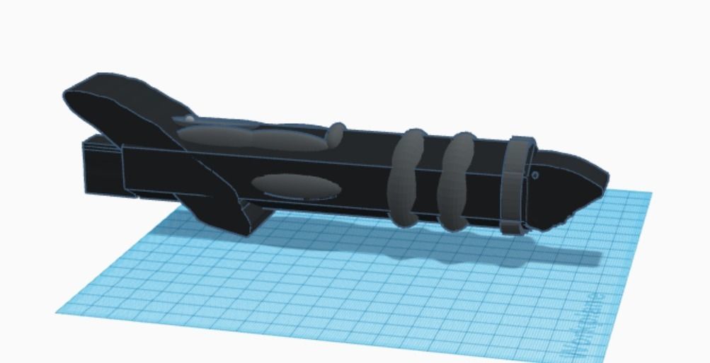 The darksaber hilt 3D print model_2