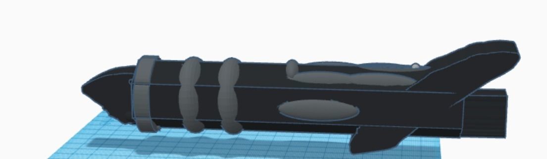 The darksaber hilt 3D print model_3