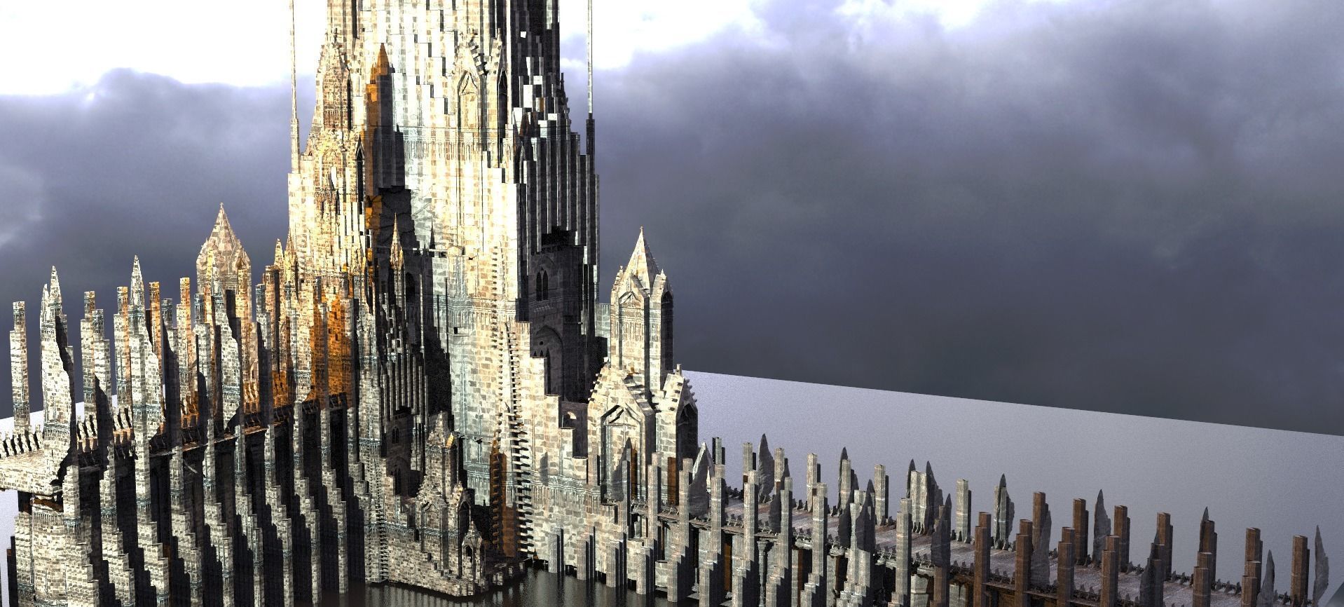 Wizards observation Dark Tower Bridges  3D model_1