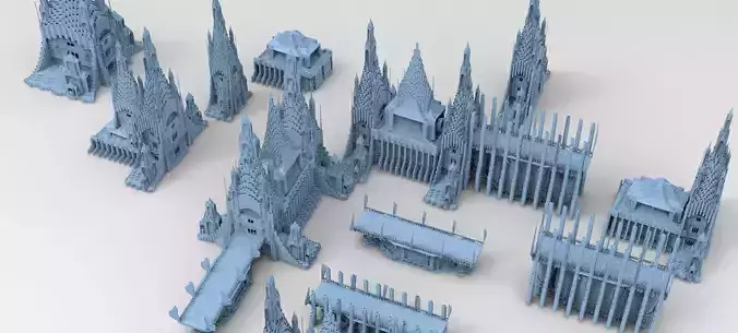 Wizarding Cathedral Kit bash 1