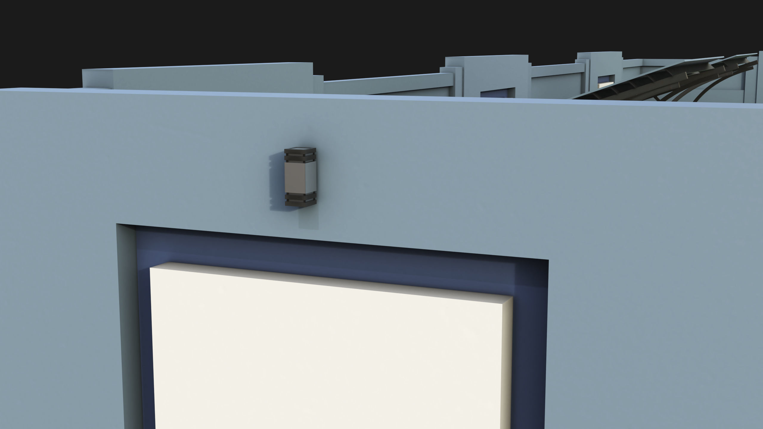 Compound wall 02 All PBR Unity UE Textures Included Low-poly 3D model_9