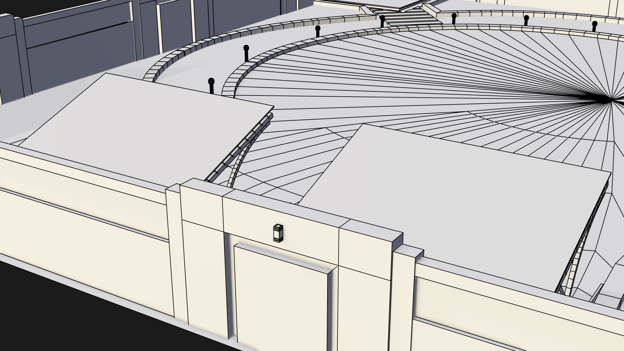 Compound wall 02 All PBR Unity UE Textures Included Low-poly 3D model_24