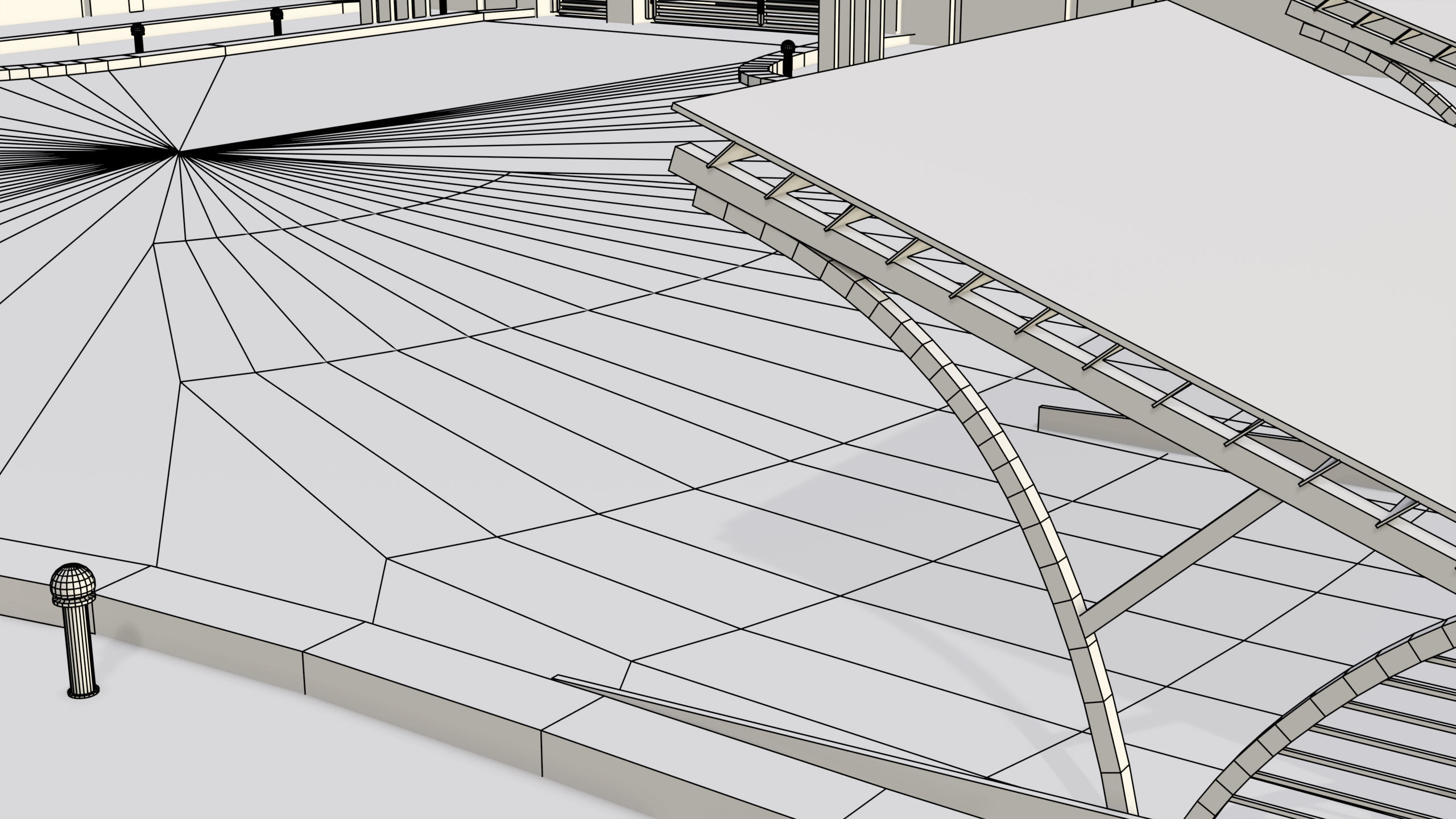 Compound wall 02 All PBR Unity UE Textures Included Low-poly 3D model_27