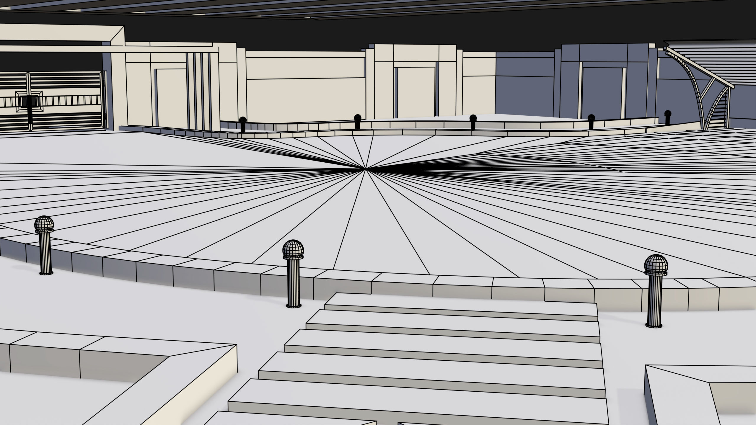 Compound wall 02 All PBR Unity UE Textures Included Low-poly 3D model_26