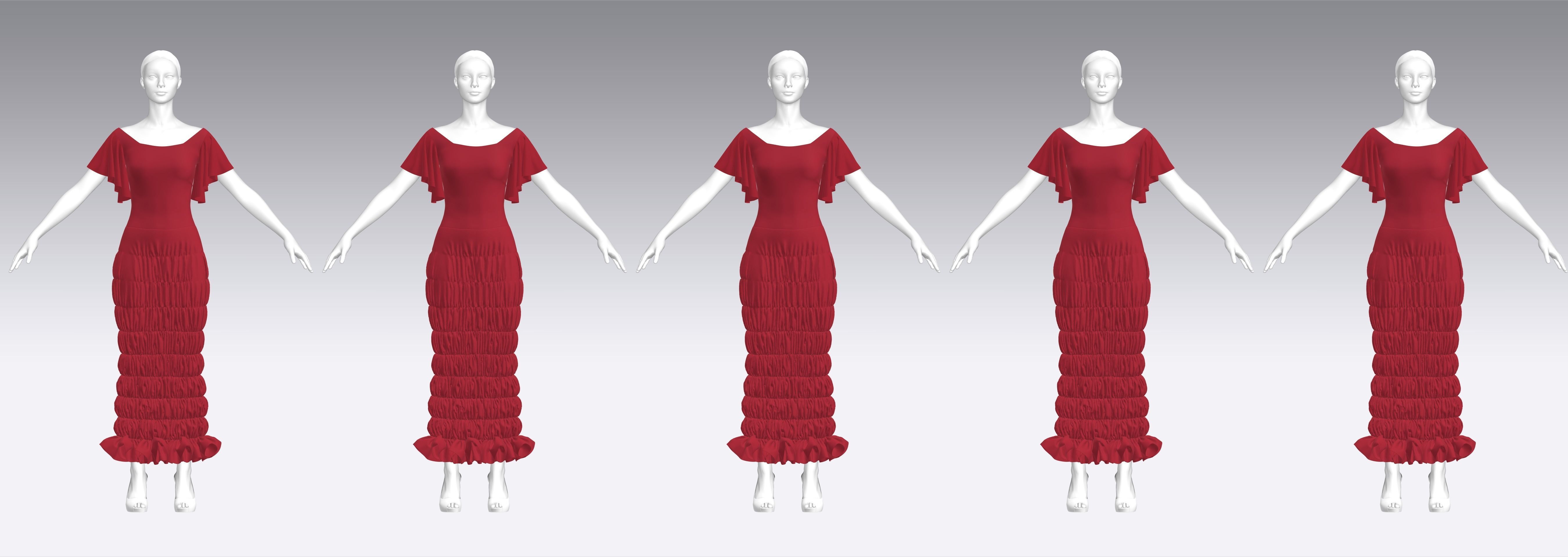 Dress Outfits MD CLO 3D ZPRJ ZPAC project files 3D model_3