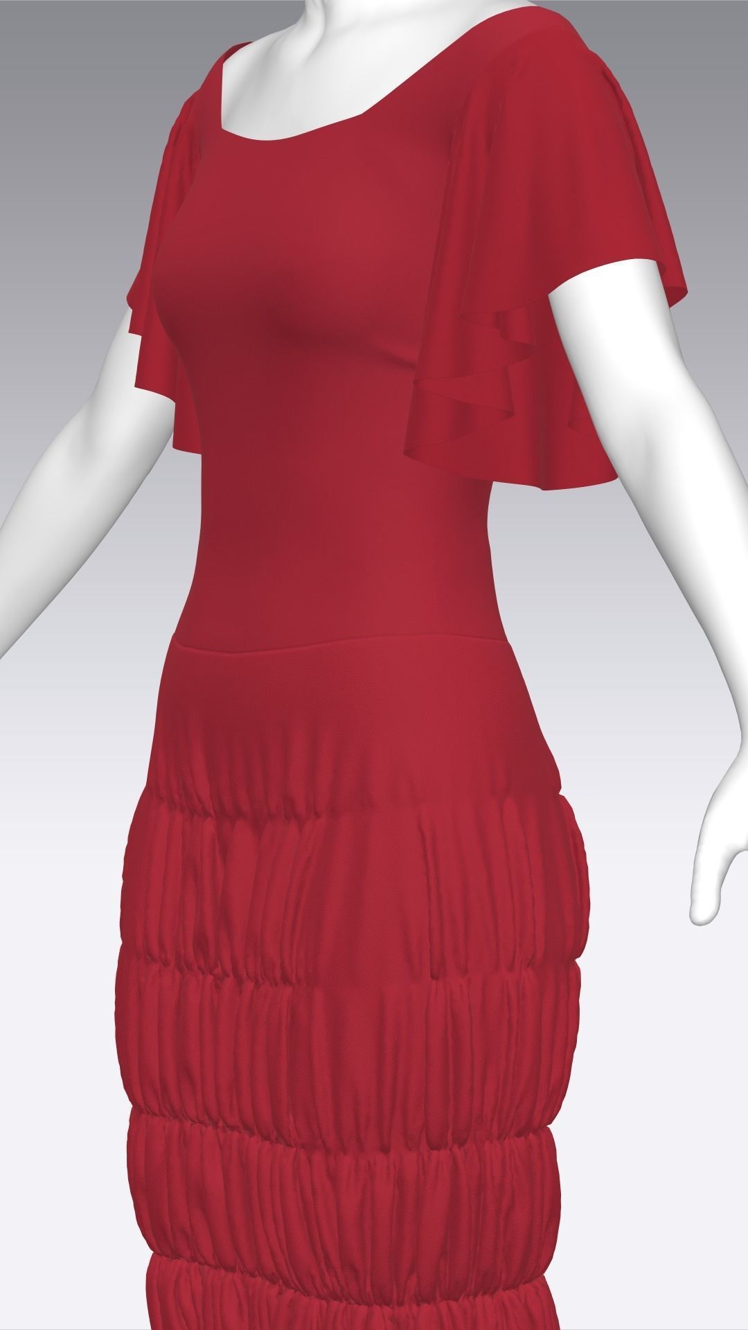 Dress Outfits MD CLO 3D ZPRJ ZPAC project files 3D model_21