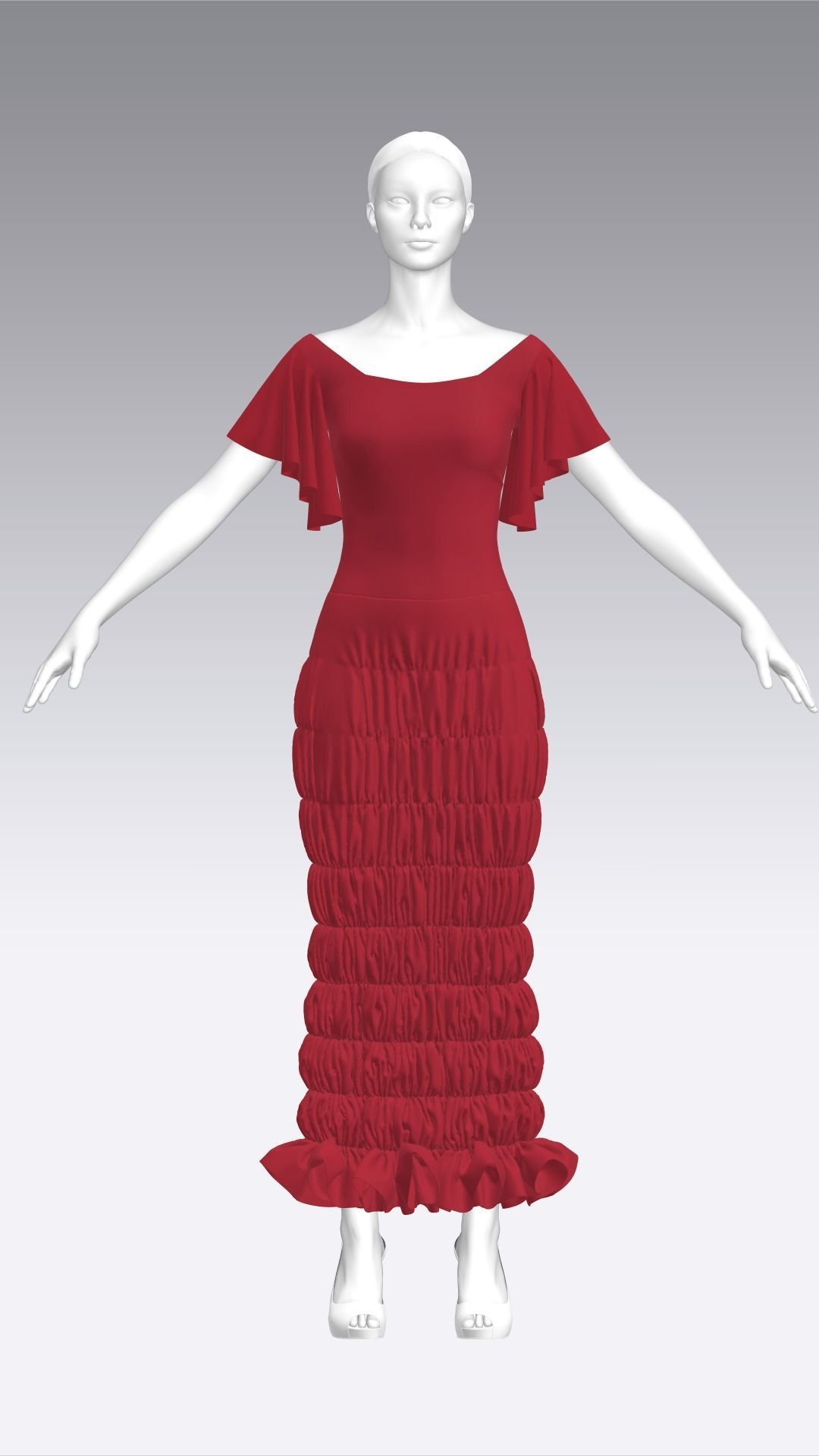 Dress Outfits MD CLO 3D ZPRJ ZPAC project files 3D model_16