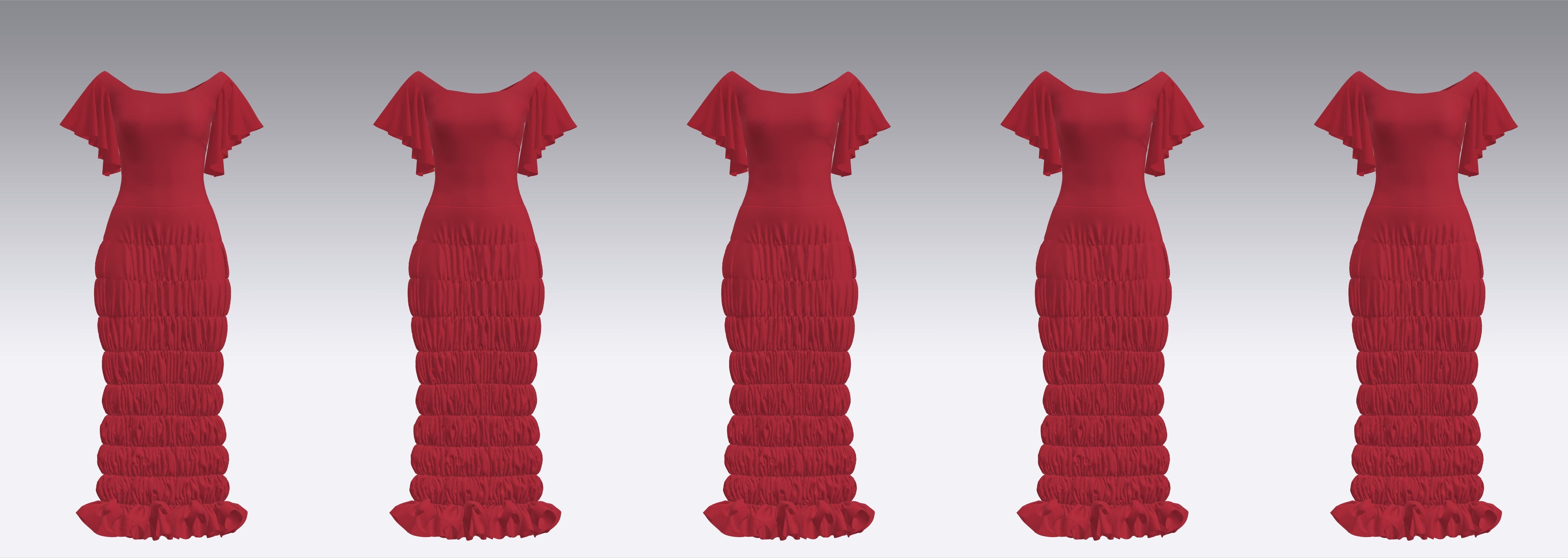 Dress Outfits MD CLO 3D ZPRJ ZPAC project files 3D model_5