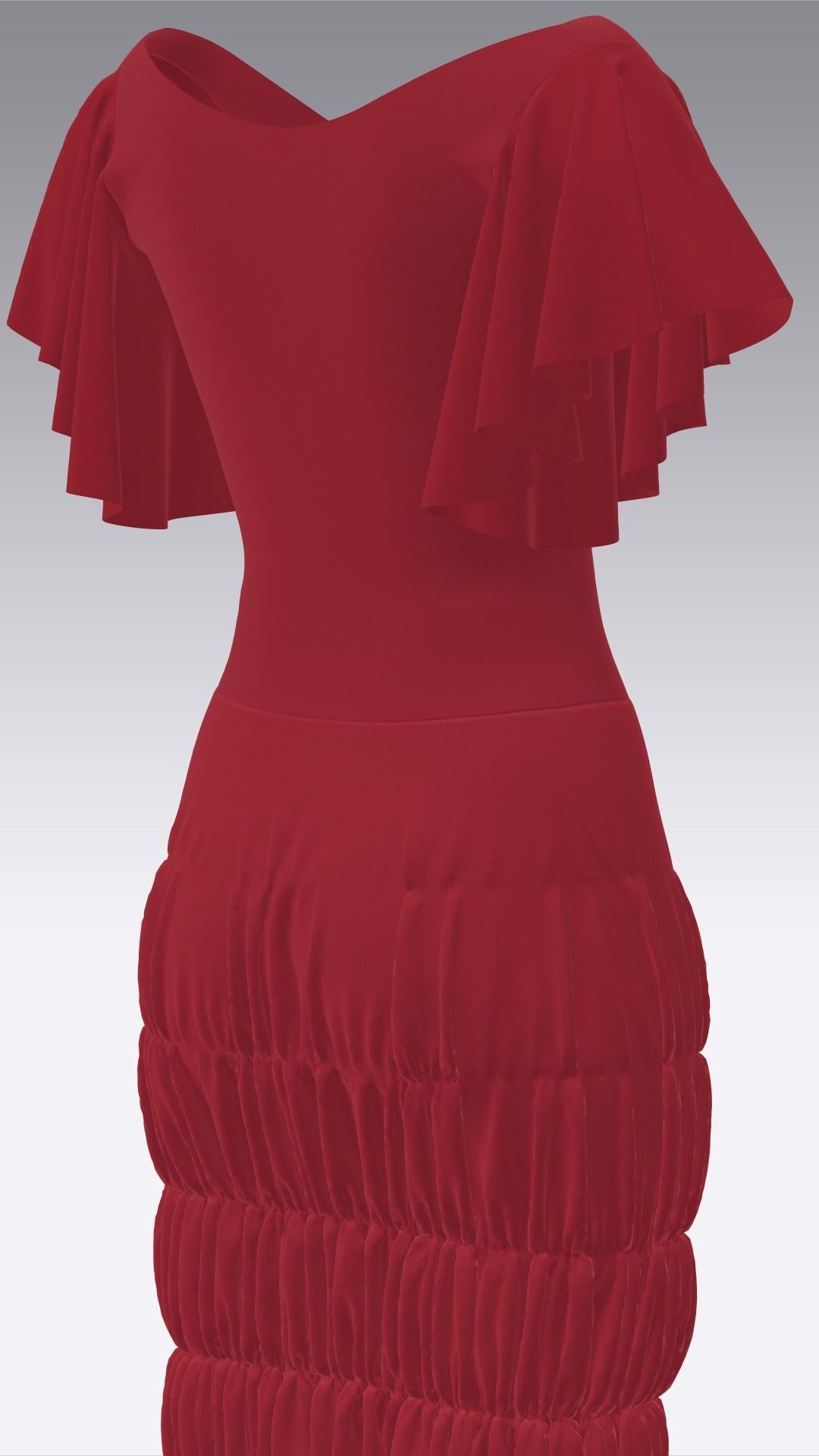 Dress Outfits MD CLO 3D ZPRJ ZPAC project files 3D model_38