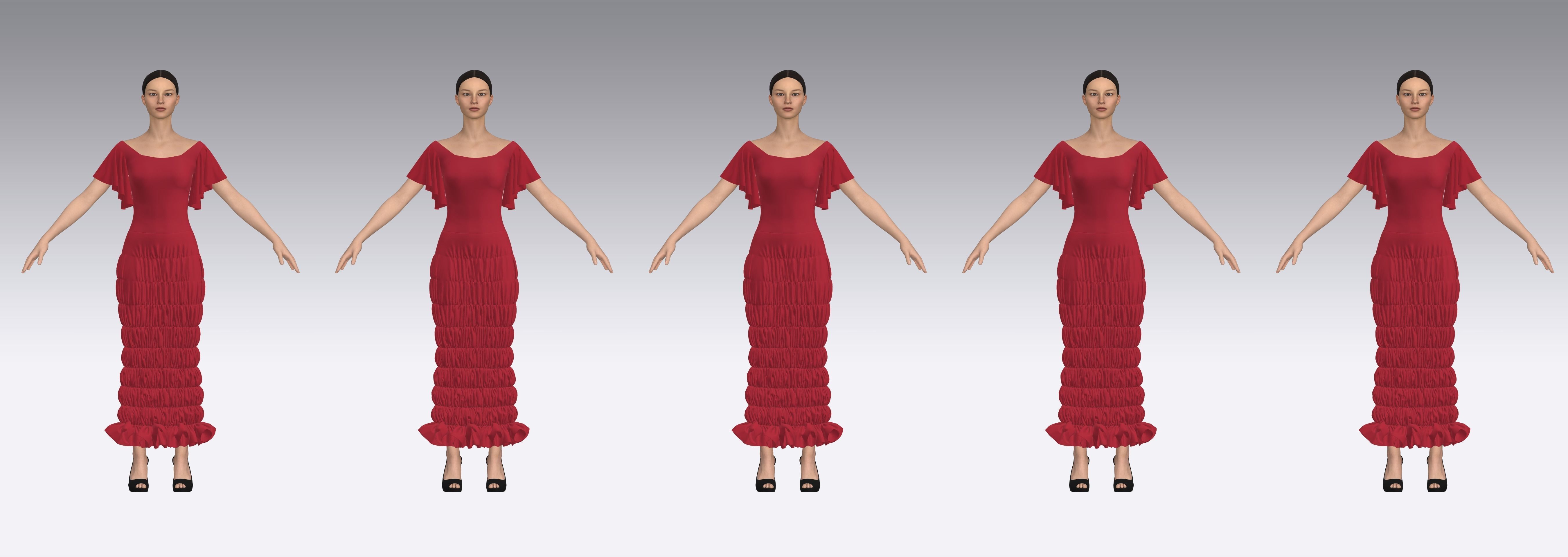 Dress Outfits MD CLO 3D ZPRJ ZPAC project files 3D model_4